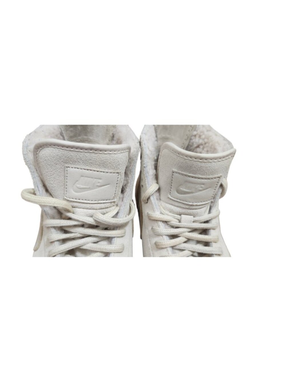 Nike Blazer Mid Premium Sherpa Women’s 7.5 Beige Suede High Top 403729-200 - Picture 5 of 12
